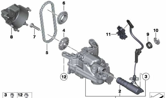 Roda dentada de corrente OEM 11417548872 para MINI R56, R55, R57, R58, R59, R60, R61... e muito mais. MINI originais.