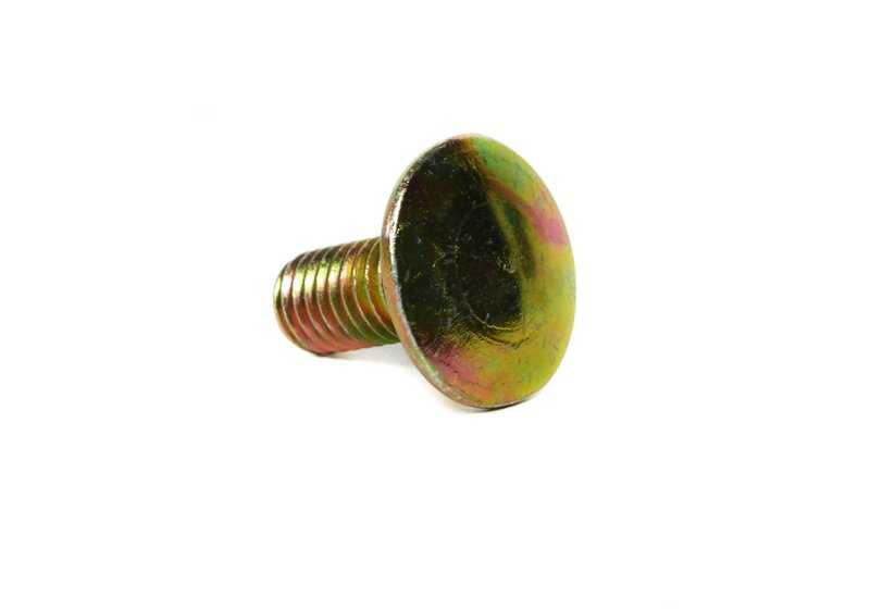 OEM screw 51121843029 for BMW E30, E28, E24, E23. Original BMW piece, used in the assembly of front and rear bumpers. Ideal for safe fixings in your vehicle.
