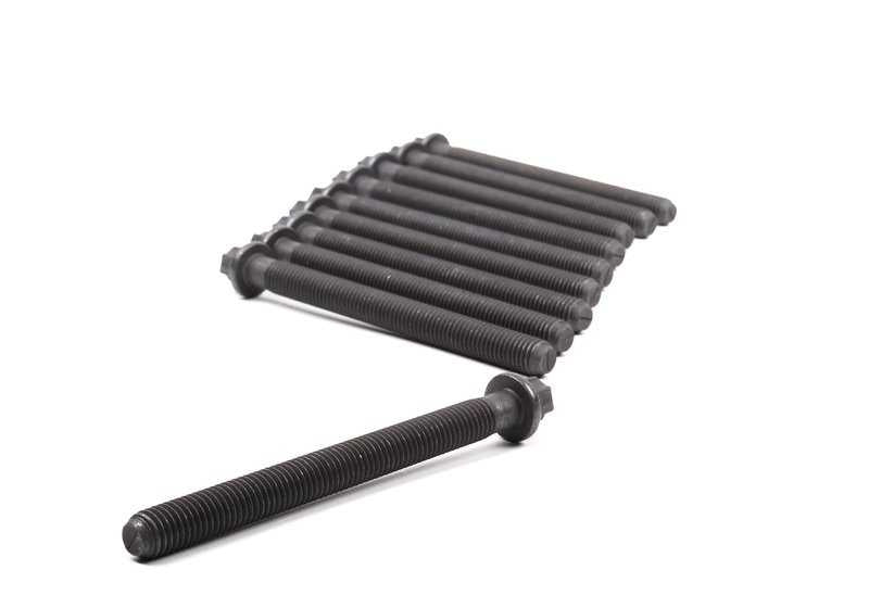 Juego de tornillos para culata OEM 11127583115 para BMW E34, E39, E32, E38, E31, E53, E52. Original BMW.