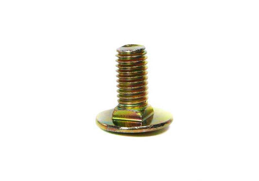 Tornillo OEM 51121843029 para BMW E30, E28, E24, E23. Pieza original BMW, usado en el montaje de parachoques delanteros y traseros. Ideal para fijaciones seguras en tu vehículo.