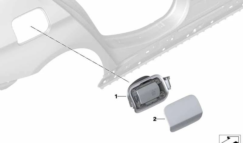 Abdecktopf para BMW 5 G31, G31N (OEM 51177387782). BMW original