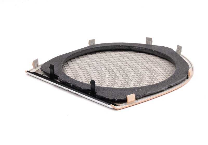 Klarer Beige -Lautsprecherabdeckung für die BMW 3 E46 -Serie (OEM 51468226501). Original BMW.
