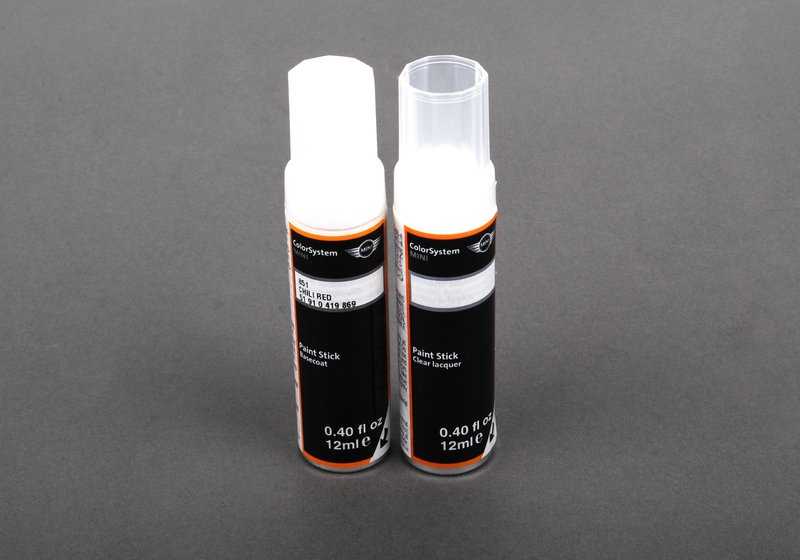 Rotulador de retoque color rojo Chili OEM 51910419869 para MINI {R55, R56, R57, R58, R59, R60, R61, F54, F55, F56, F57, F60}. Original MINI.