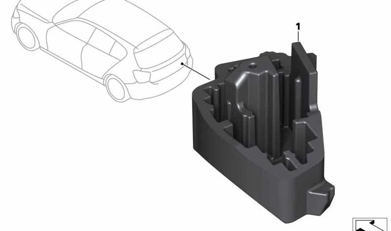 Ausrüstung für die Kofferraumausrüstung für BMW 1 F20 -Serie, F21 (OEM 61356997258). Original BMW