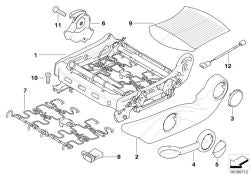 Estera sensor airbag acompañante OEM 52102755393 para MINI R55, R56, R57, R58, R59, R60, R61… y más. Original MINI.