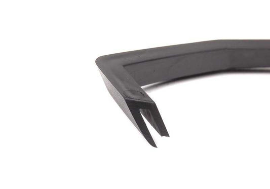 Anillo embellecedor exterior izquierdo negro OEM 51437056389 para BMW Z4 E85. Original BMW.