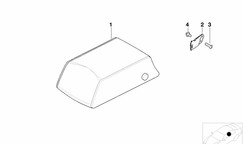 Tornillo avellanado Torx OEM 07147202357 para BMW E81, E87, E36, E46, E91, E39, E60, E63, E64, E84, E85, E86, i3 (I01). Original BMW.