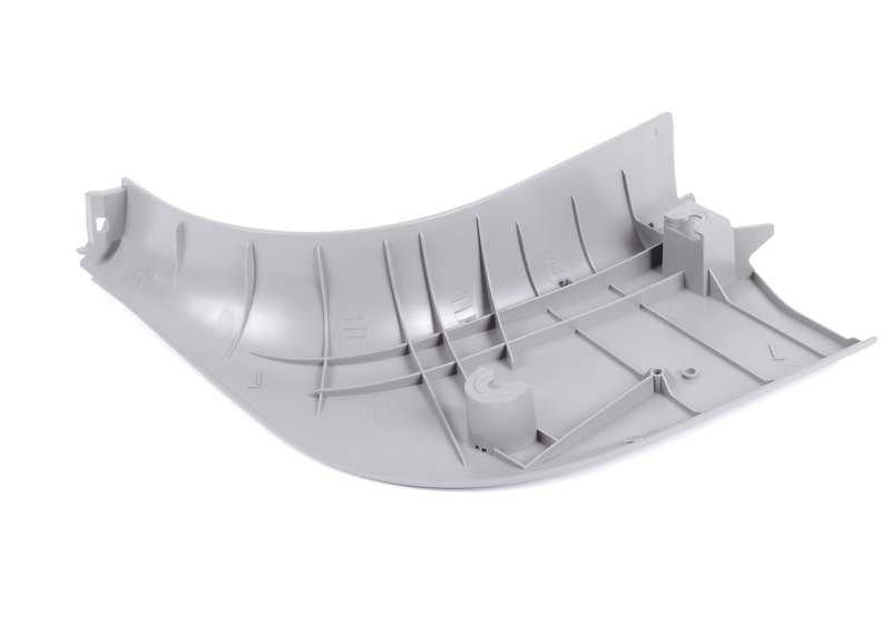 Panel lateral interior derecho gris OEM 51437144536 para BMW E90, E91, E92, E93. Compatible con modelos 316d, 316i (N43, N45, N47). Original BMW.