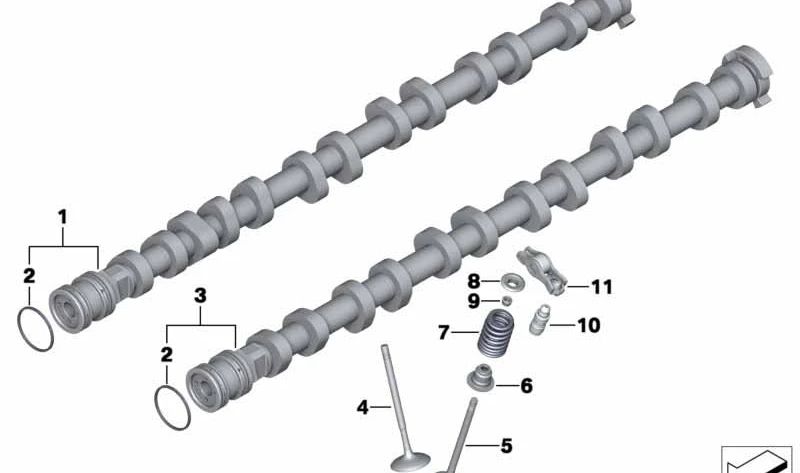 Válvula de escape OEM 11348638404 para BMW 7' F01, F02, G12, Rolls-Royce Phantom, Ghost... y más. Original BMW.
