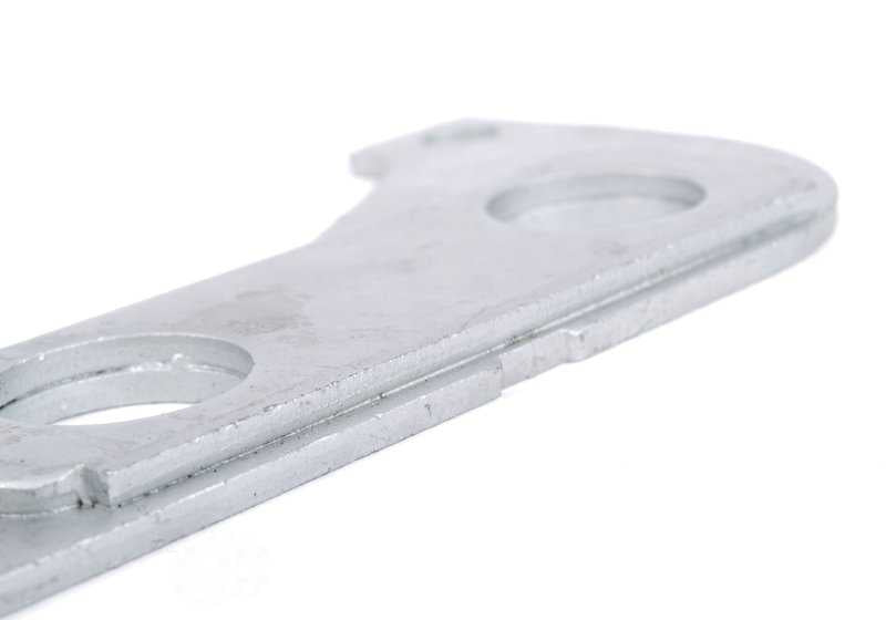 Soporte metálico escape OEM 18311728254 para BMW E36, E46, Z3. Pieza original BMW.