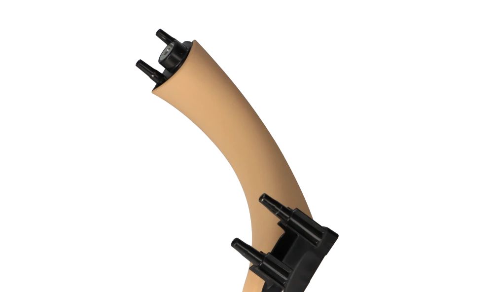 Soporte de manilla derecha OEM 51417230854 beige para BMW Serie 3 E90, E91, E90 LCI, E91 LCI. Original BMW.