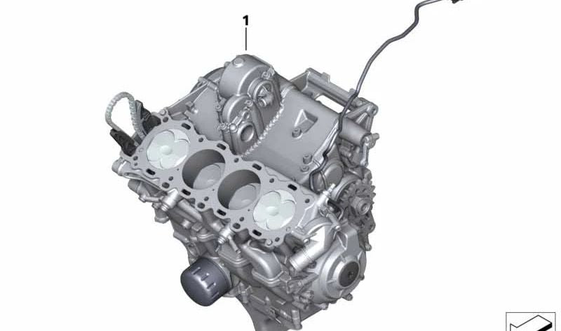 Complete engine OEM 11009480978 for BMW Motorrad S 1000 RR (K67) 2019-2022. Original BMW Motorrad.