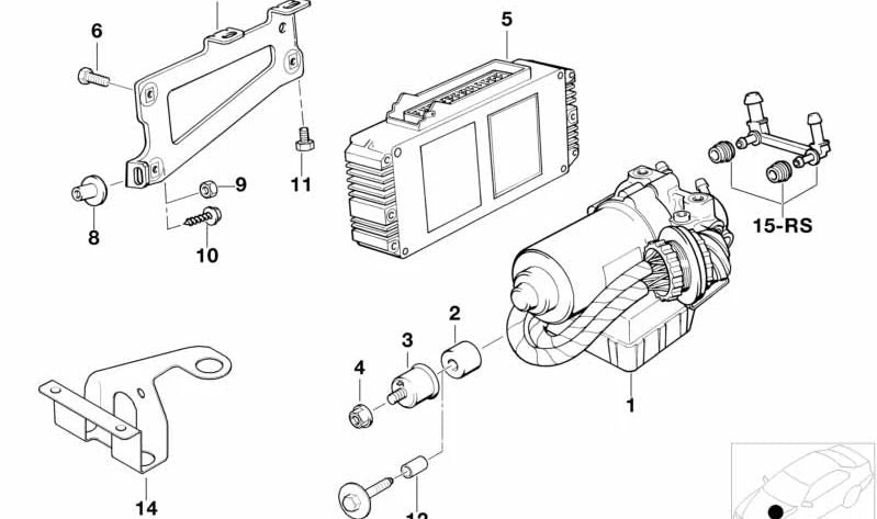 Unidad de control ABS para BMW (OEM 34522501347). Original BMW