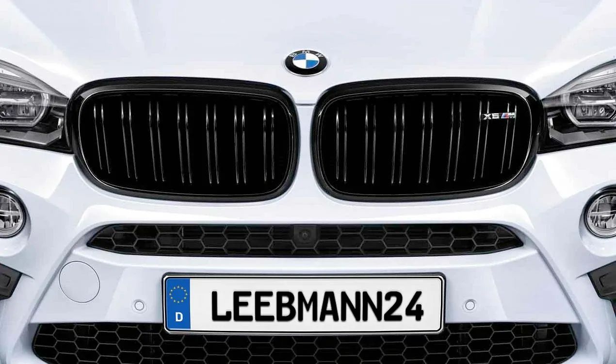 Rejillas decorativas negras de alto brillo para BMW X5 F85 (OEM 51712354497). Original BMW