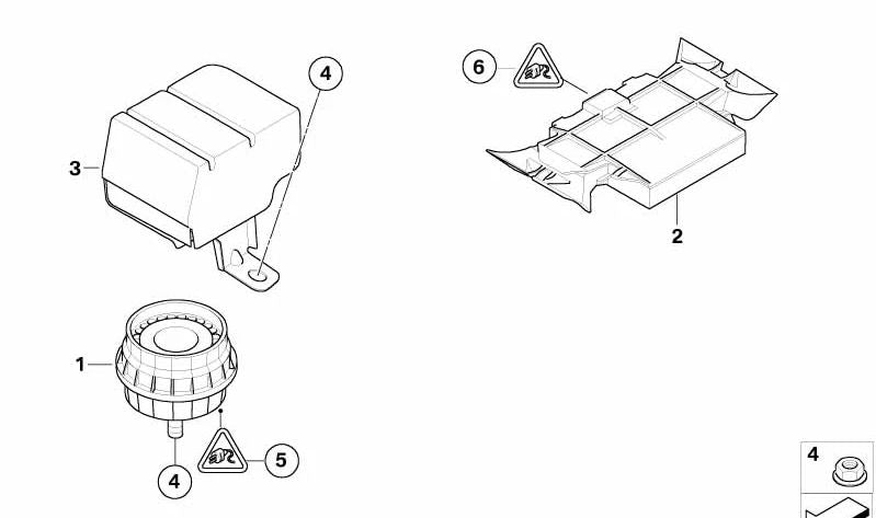 Módulo ultrassônico OEM 65753456365 para MINI R55, R56, Clubman R55, R56 LCI. MINI originais.