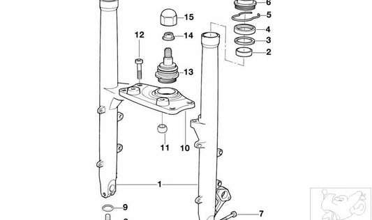 Arandela distanciadora OEM 31422314630 para motos BMW R1200RT, R1150GS, K1200GT... y más. Original BMW Motorrad.