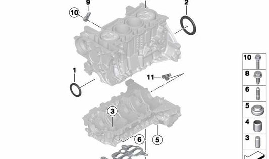 Sensor de picado del motor OEM 13627552114 para MINI R56, R56 LCI, Clubman R55, Cabrio R57, Coupé R58, Roadster R59, Countryman R60, Paceman R61 y más. Original MINI.