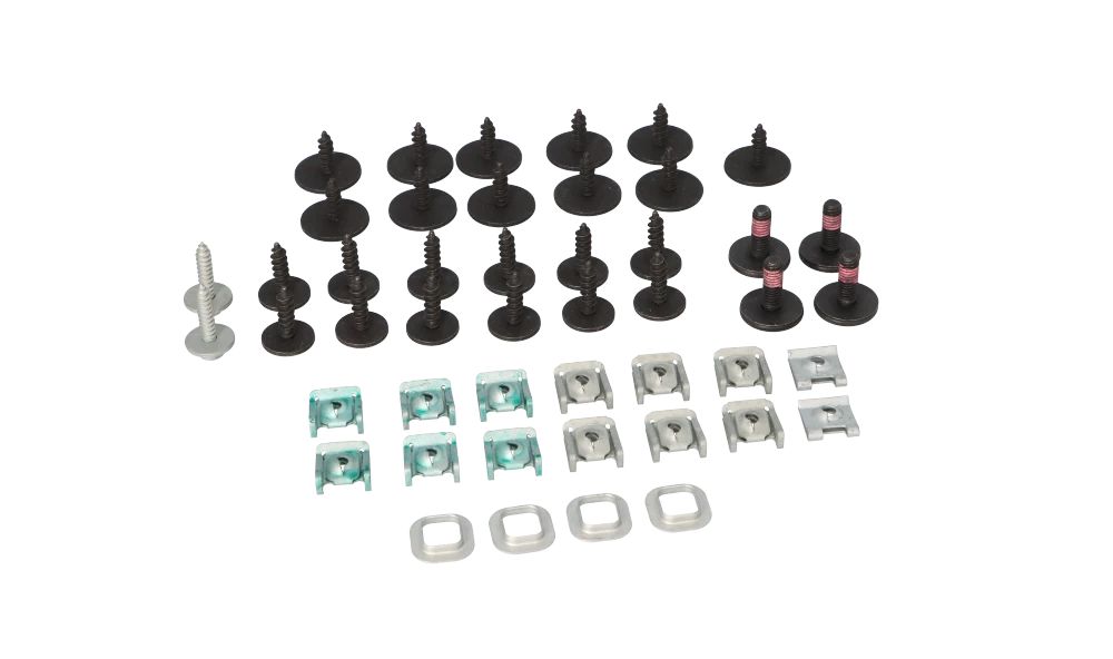 Juego de soportes para paragolpes delantero OEM 51112410004 para BMW E82, E88. Original BMW.