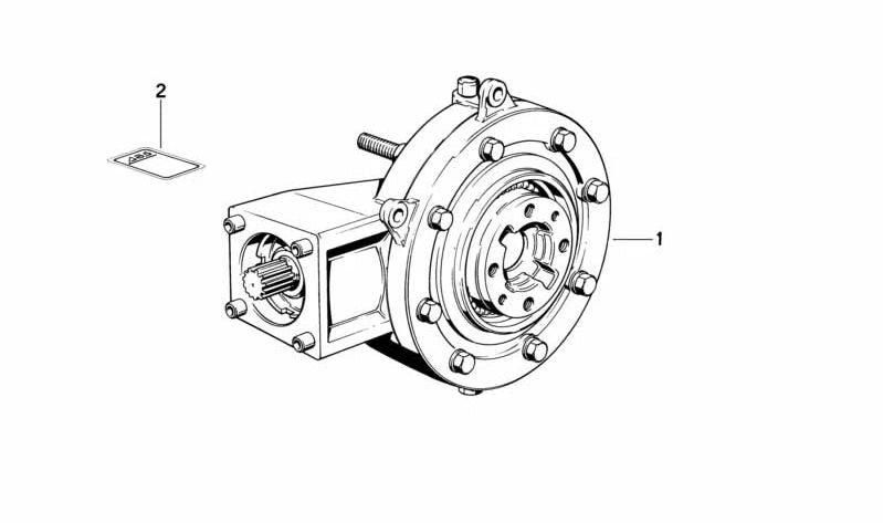 Diferencial trasero OEM 33111451833 para motos BMW K75, K75C, K75S, K75RT (1985-1995). Original BMW Motorrad.