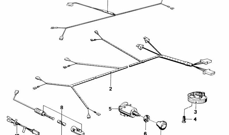 M3x6 Avellanada Kopfschraube für BMW 3 E21, E30 -Serie, Serie 5 E12, E39 (OEM 07119928403). Original BMW