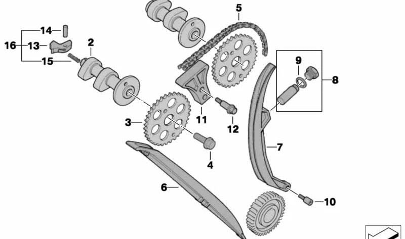 Alavanca de descompressão OEM 11317699386 para motocicletas BMW F 650 GS, F 650 CS, G 650 GS, G 650 X... e muito mais. Originais BMW Motorrad.