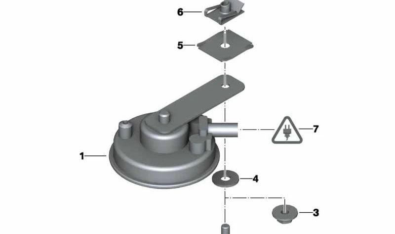 OEM Hupe 61337678902 für BMW K 1200 LT, K 1200 RS Motorräder. Original BMW Motorrad.