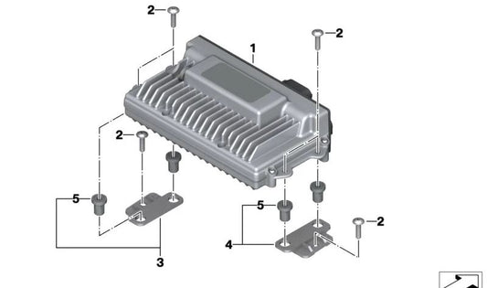 OEM Linksunterstützung 65127728252 für Motorräder BMW K1600 GT, K1600 GTL, K1600 GTL Exklusive (K48). Originaler BMW Motorrad.