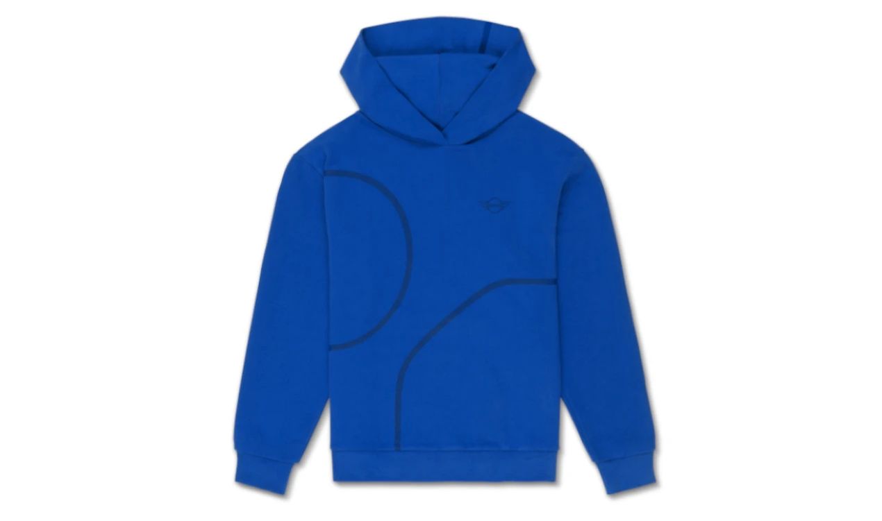 Sudadera con capucha azul Blazing Blue talla XXS OEM 80145B32009 para MINI. Original MINI.