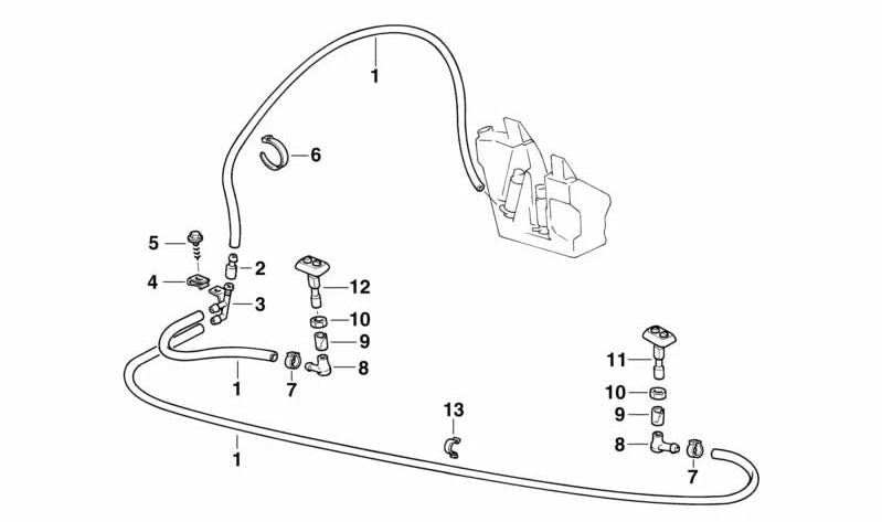 Tuerca hexagonal OEM 61671378633 para BMW E46. Compatible con 318Ci modelos BP71, BP72, BP81, BP82, BW71, BW72, BW81, BW82, BY71, BY72. Original BMW.