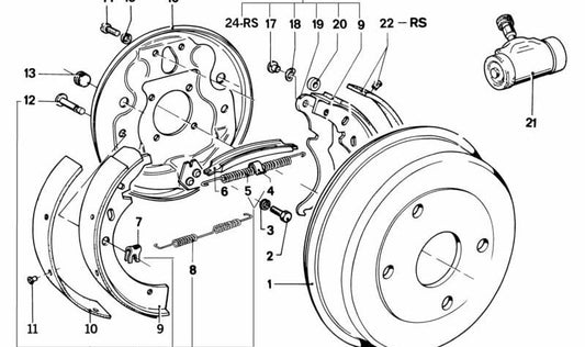 M10x16 OEM -Hexagonalschraube 07119913817 für BMW E21. Original BMW.