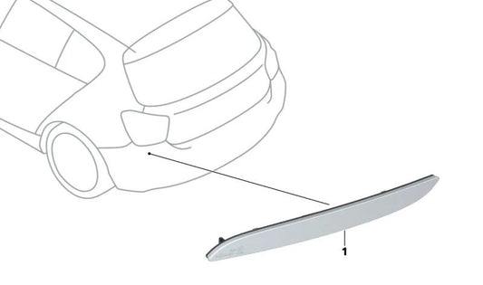 Links hinterer Reflektor OEM 63147458929 für BMW F52 118i, 120i, 125i. Kompatibel mit Modellen zwischen 2017 und 2019. Original BMW.