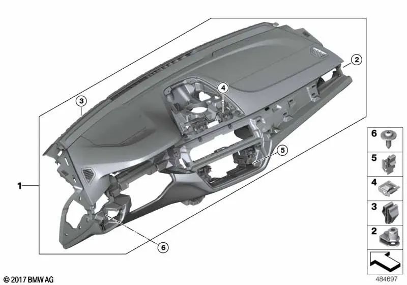 Sensatec I-Tafel Head-Up Screen for BMW 6 Series G32N (OEM 51459628729). Genuine BMW.