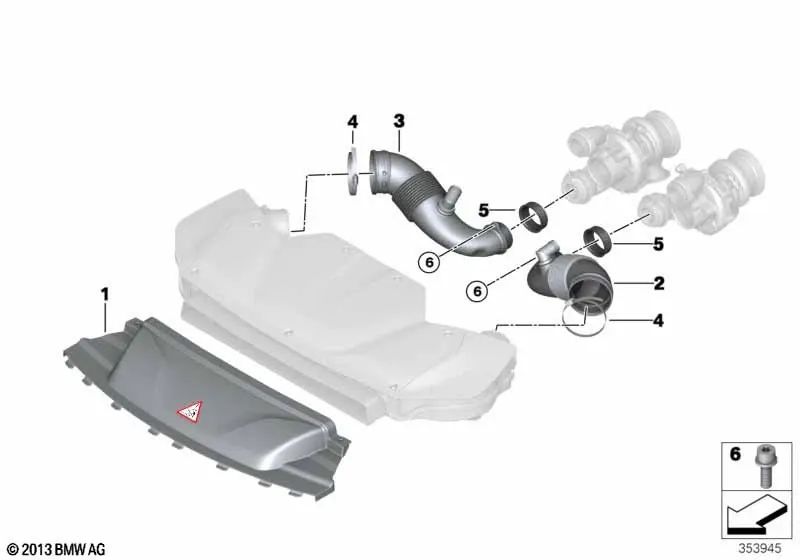 Freeurs pour BMW X5 F15, X6 F16 (OEM 13717638568). BMW d'origine