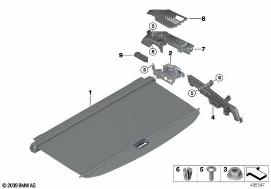 Suporte esquerdo para BMW X3 F97, G01, G08 (OEM 51477396581). BMW original
