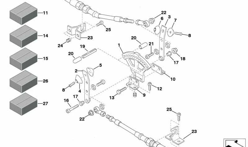 Manija para BMW (OEM 33552223245). Original BMW