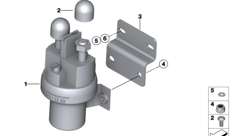 Relé OEM 61318323377 para BMW E30, E32, E34, E36, E38, E39, E46, E53, Z3. Original BMW.