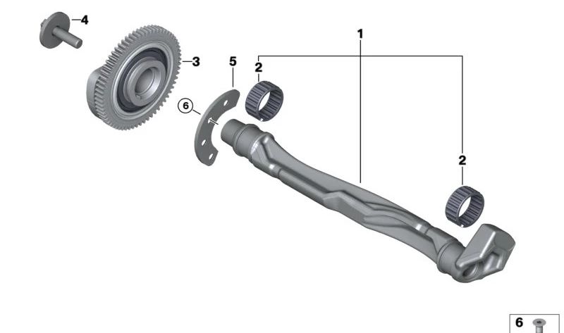 Engranaje de equilibrado del motor OEM 11278602965 para BMW F20, F21, F22, F23, F30, F31, F32, F36, F45, F46, F48, F49, F39 y para MINI F54, F55, F56, F57, F60. Original BMW y MINI.
