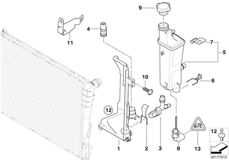 Vaso De Expansión Bmw Original Para E46. Original Recambios