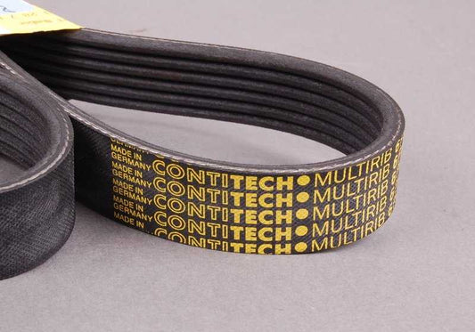 Correa poly V (6PK1432) OEM 11287838226 para BMW E60, E61, E63, E64 M5 y M6 con motor S85. Original BMW.