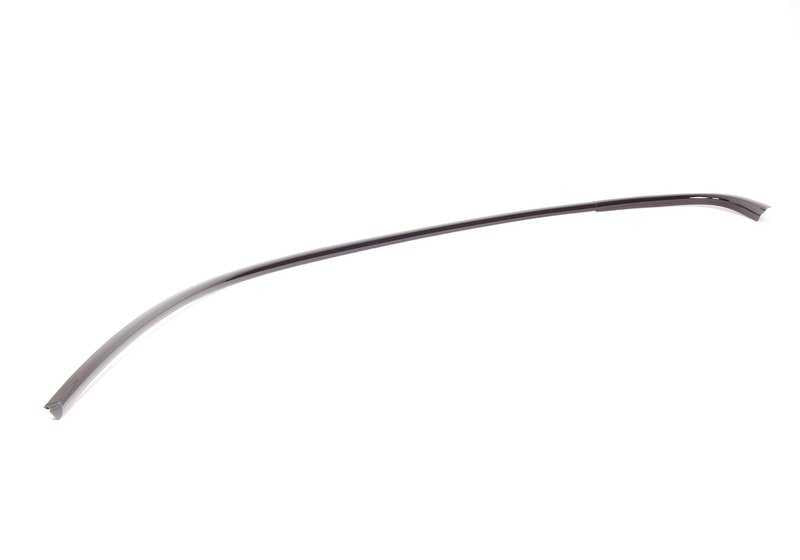 Moldura lateral del marco de puerta izquierda OEM 51137220197 para BMW Serie 3 {E90, E90N}. Acabado negro brillante. Original BMW.