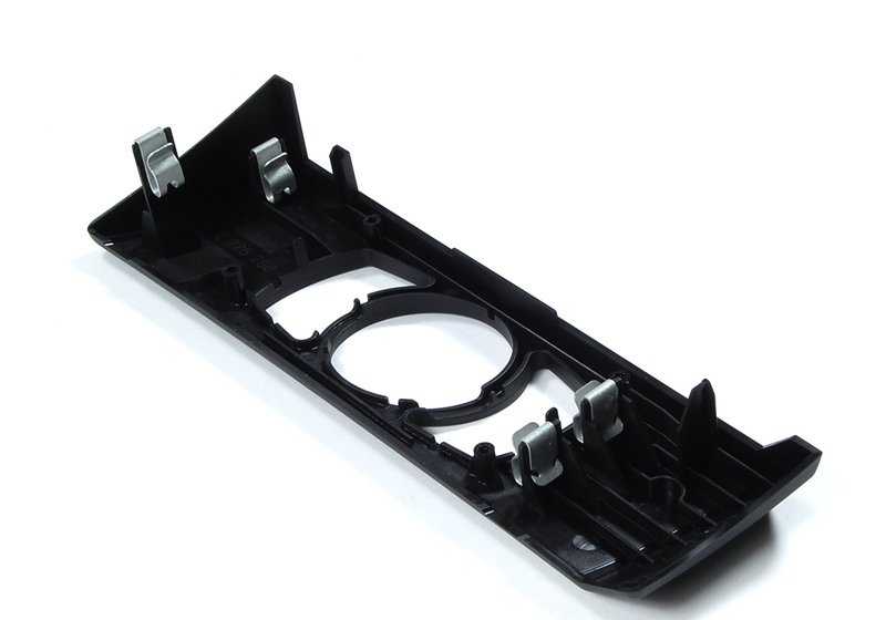 Embellecedor interruptor de luces OEM 61316925263 para BMW E60 y E61. Color negro. Original BMW.