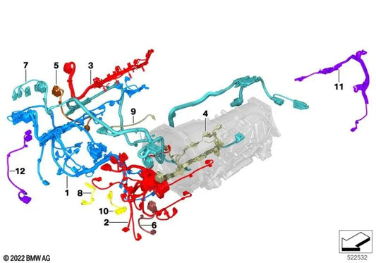 Adaptador do sensor de nível de óleo para BMW 5 F90 Series, G90, 7 G70 Series, Série 8 F91, X5 F85, G05, X6 F96 (OEM 1251785481). BMW original