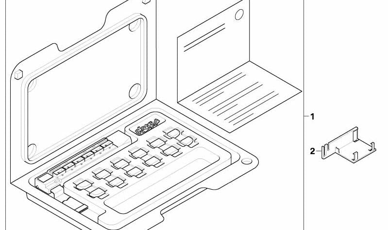 Kit de reparación del interruptor consola central EcoPro OEM 61319251194 para BMW X1 E84 {sDrive16d, sDrive16i, sDrive18d}. Compatible con modelos con cambio manual y automático. Original BMW.