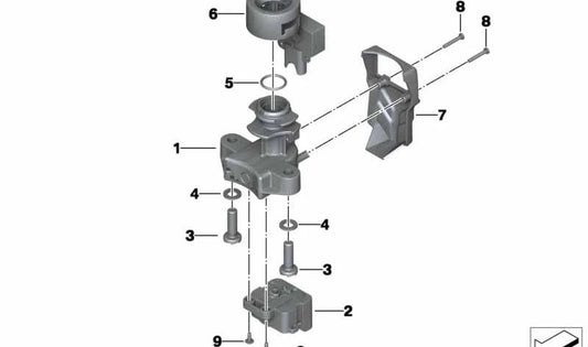 Caperuza OEM 51257677808 para motocicleta BMW F700GS, F800S, F800ST, F650GS, F800GS, F800R, F800GS Aventura, K1200s, K1300s ... e muito mais. BMW Motorrad original.
