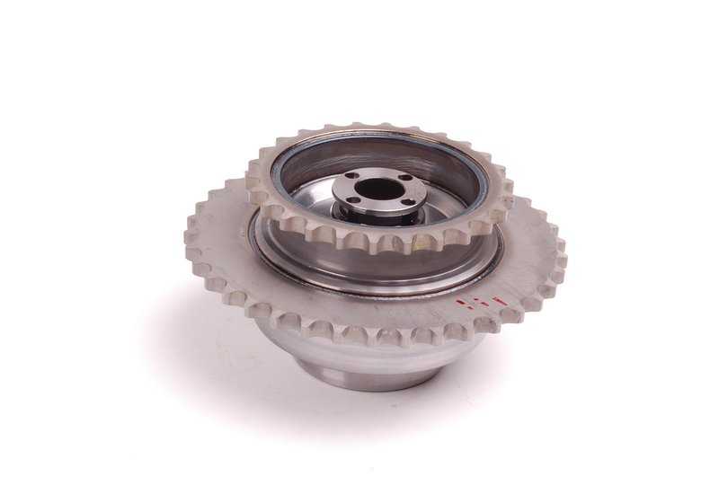 Unidad de ajuste del árbol de levas con rueda dentada para BMW E53, E52 (OEM 11367515357). Original BMW.