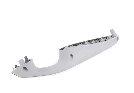 Reposabrazos delantero izquierdo gris OEM 51417049671 para BMW E46. Original BMW.