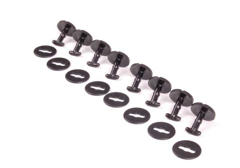 Juego de alfombrillas de velours antracita OEM 51477007313 para BMW Serie 3 E46 Convertible (11/1998 - 08/2006). Original BMW.