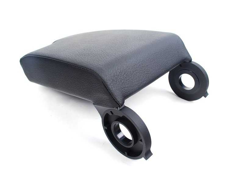 Apoyabrazos superior de cuero artificial negro OEM 51168229232 para BMW Serie 3 E46 316Ci, 318Ci, 320Ci, 316i, 318i, 320i... y más. Original BMW.