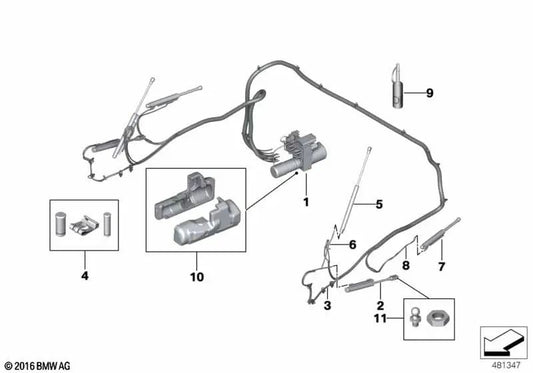 Kugelschraube für BMW F23, F23N (OEM 54347459864). Original BMW