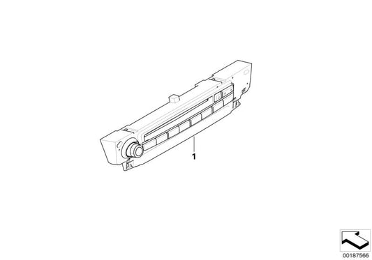 Frontal embellecedor OEM 65839206067 para BMW Serie 5 E60, E61 y Serie 6 E63, E64. Compatible con motores diésel y gasolina. Piezas originales BMW.